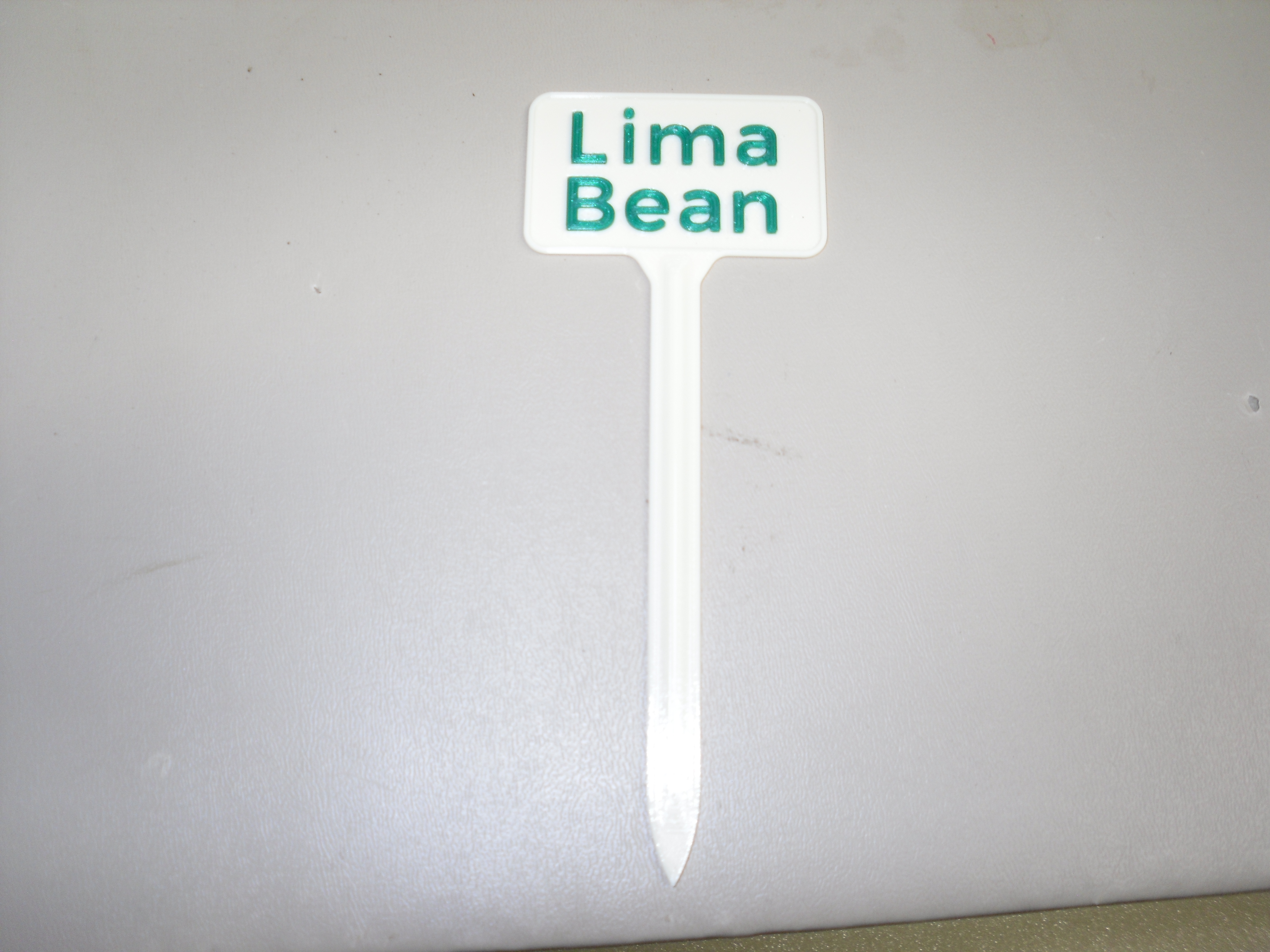 Plant Label Lima Bean