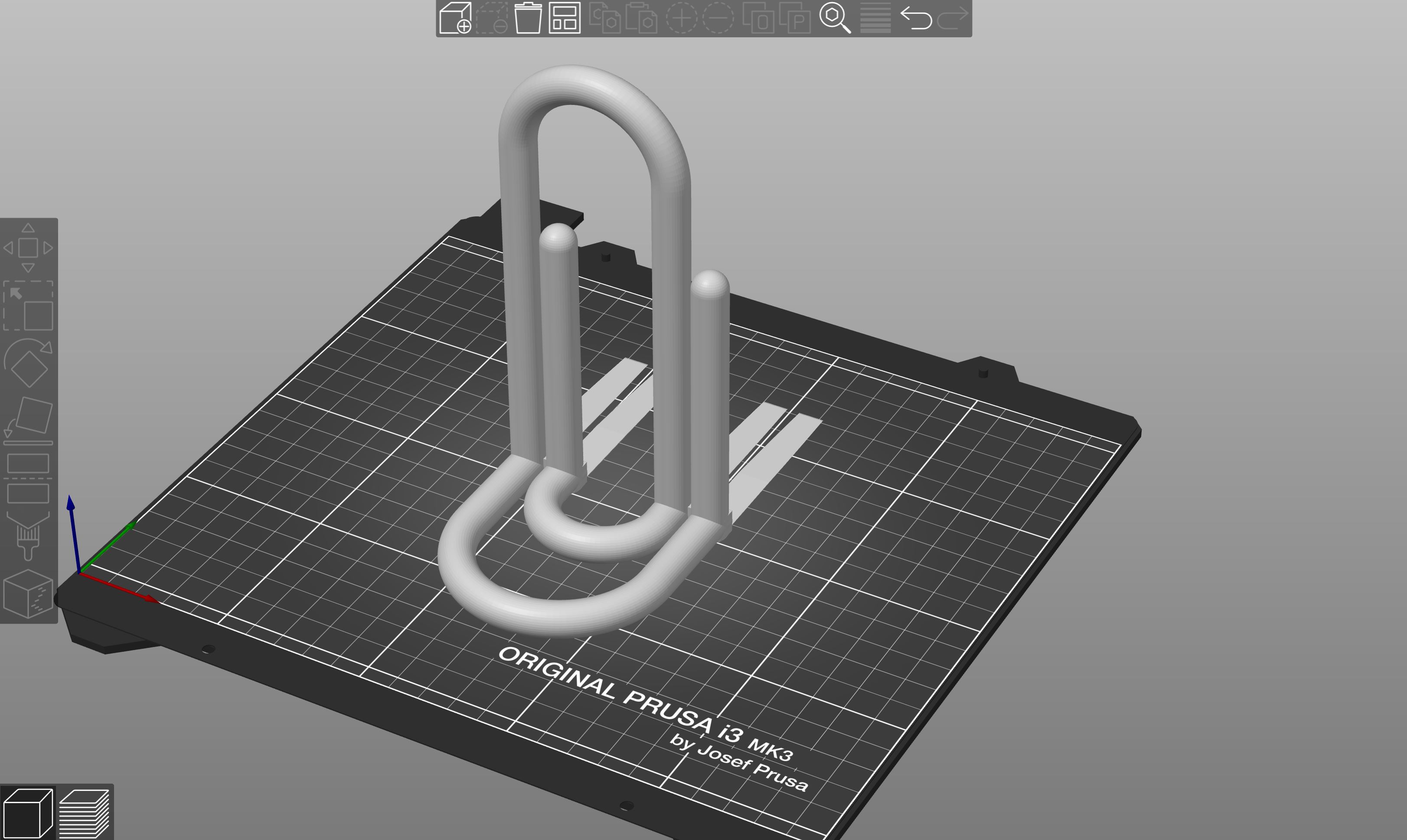 Large Bent Paperclip Bookend