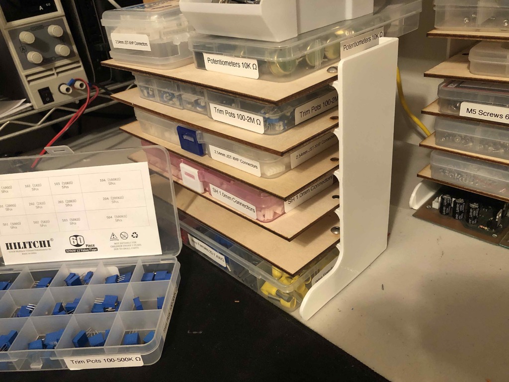 Mini Parts Box Shelves
