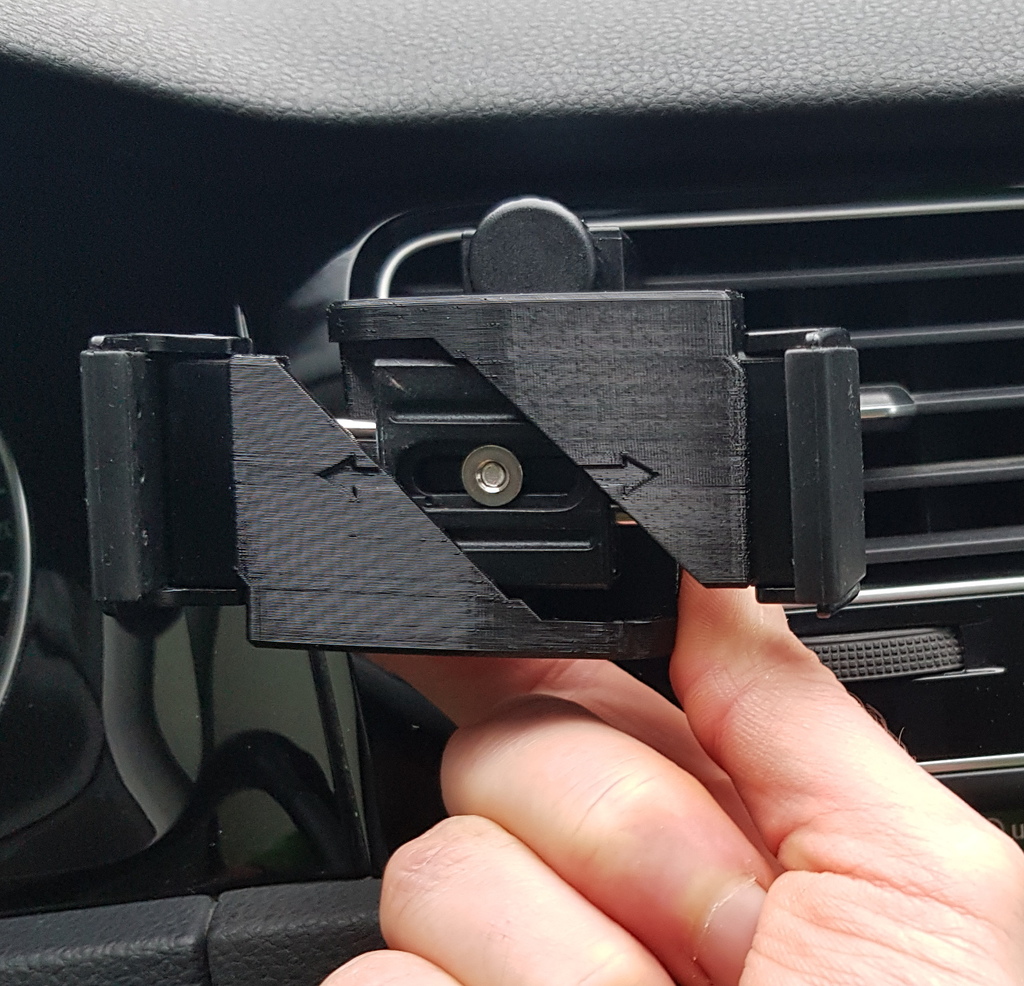 MOD for Jelly Grip Car Vent Mount squeeze to expand functionality by