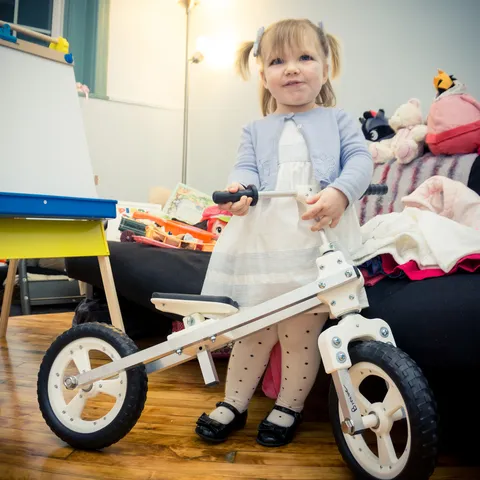 Printed balance bike for 2yo (draisienne) (Dandy horse)