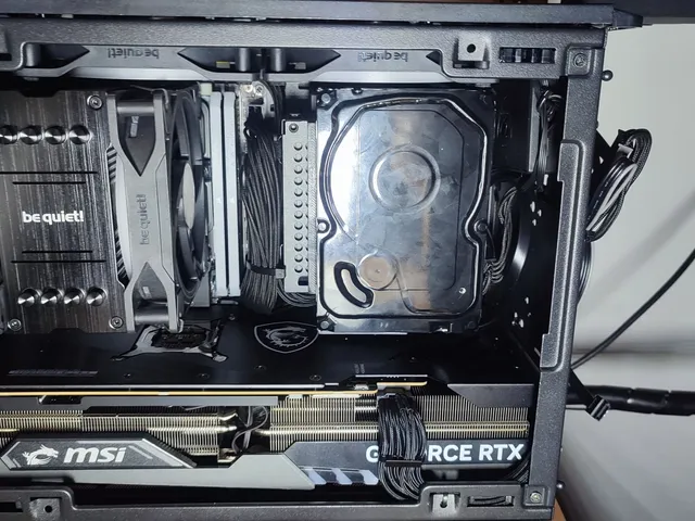 NR200 Vertical 3.5" HDD Adapter Plate with custom offset for GPU clearance