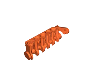 5 Cylinder engine by gfz | Download free STL model | Printables.com