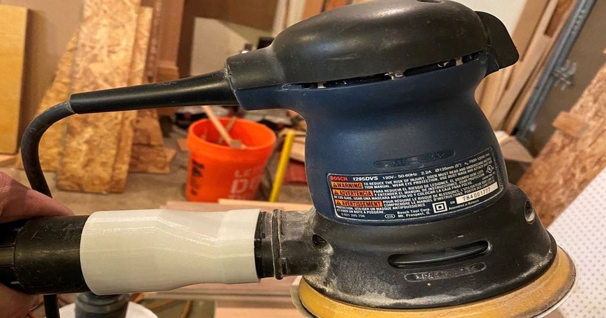 Vacuum Adapter for Bosch Sander by theRatchet Download free STL model