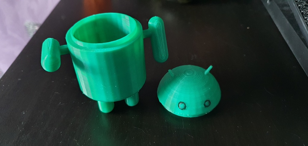 Android "Droid" robot box with moveable arms — miniatura 2