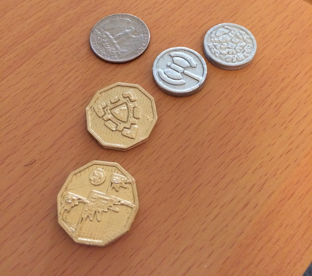 Coins for boardgames (Caverna!)