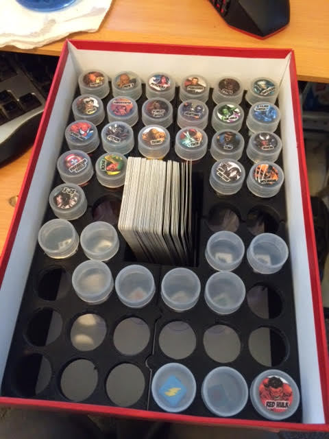 Marvel Dice Masters divider for dice and cards