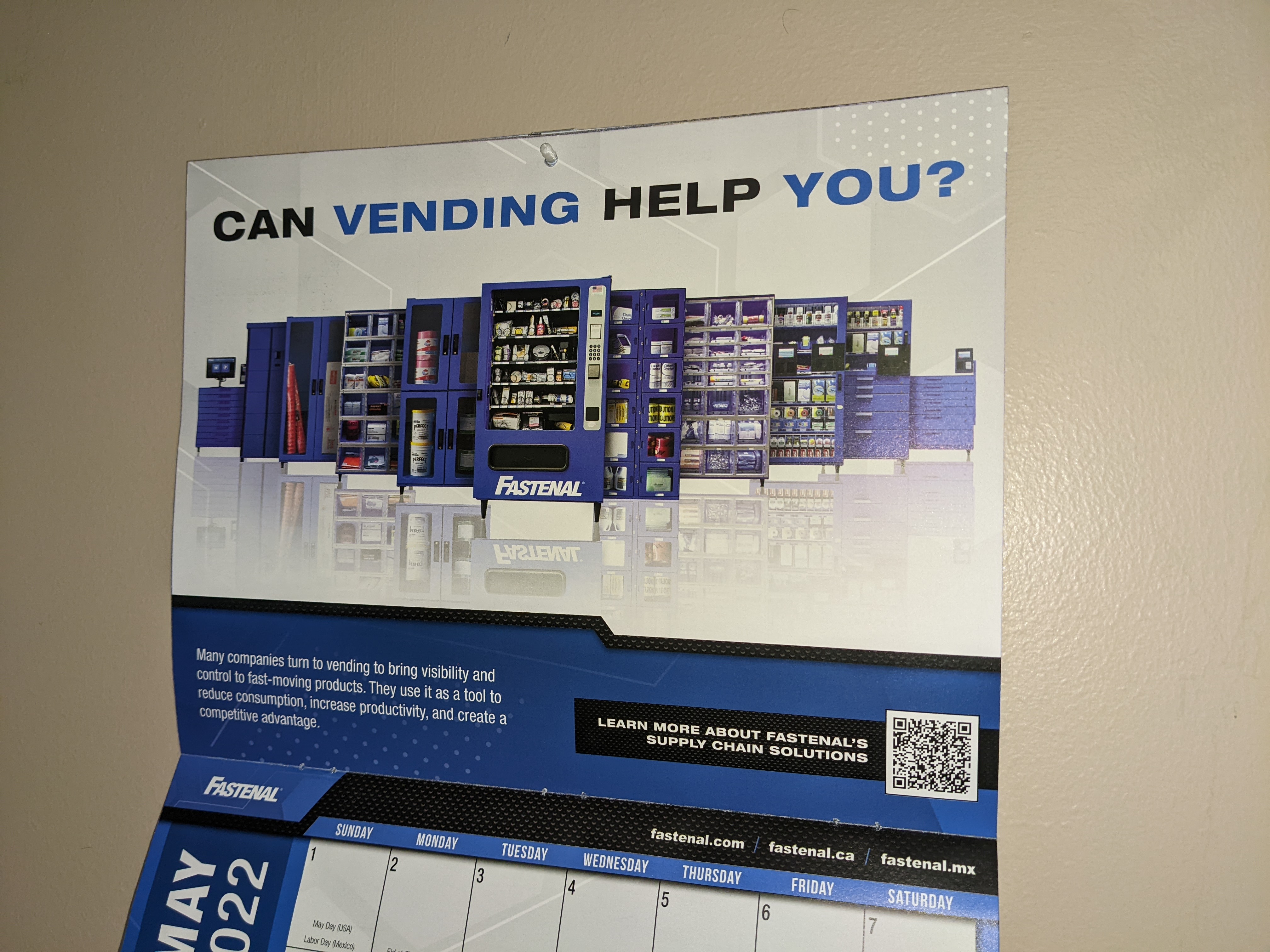 Calendar Wall Hook for Command Strip — miniatura 2