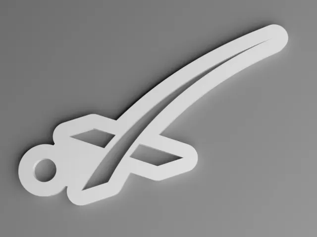 SpaceX Keyring - X Logo Contoured (Punched)