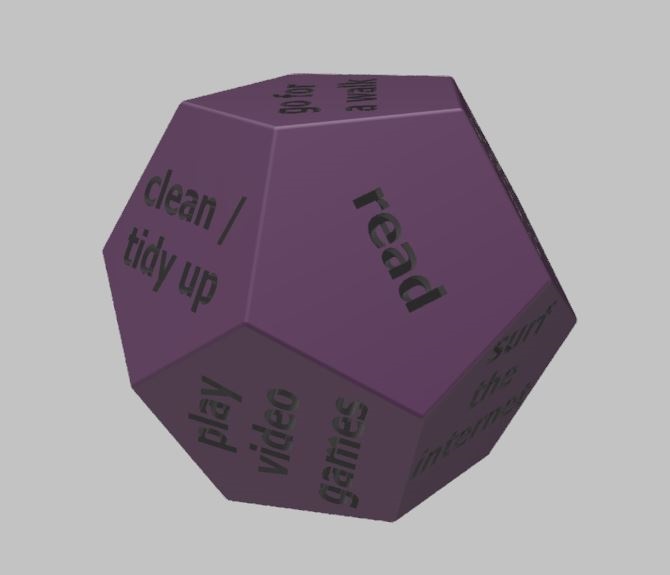 To-Do Dice / What should I do dice