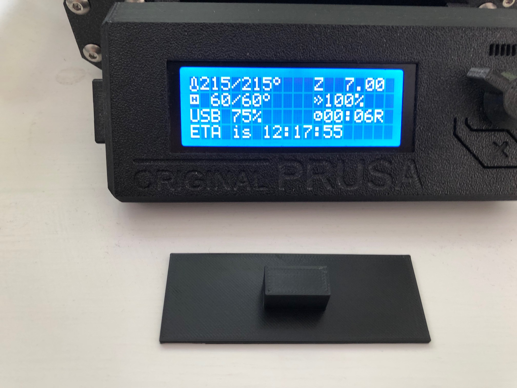 Prusa MK3S/MK3S+ display cover