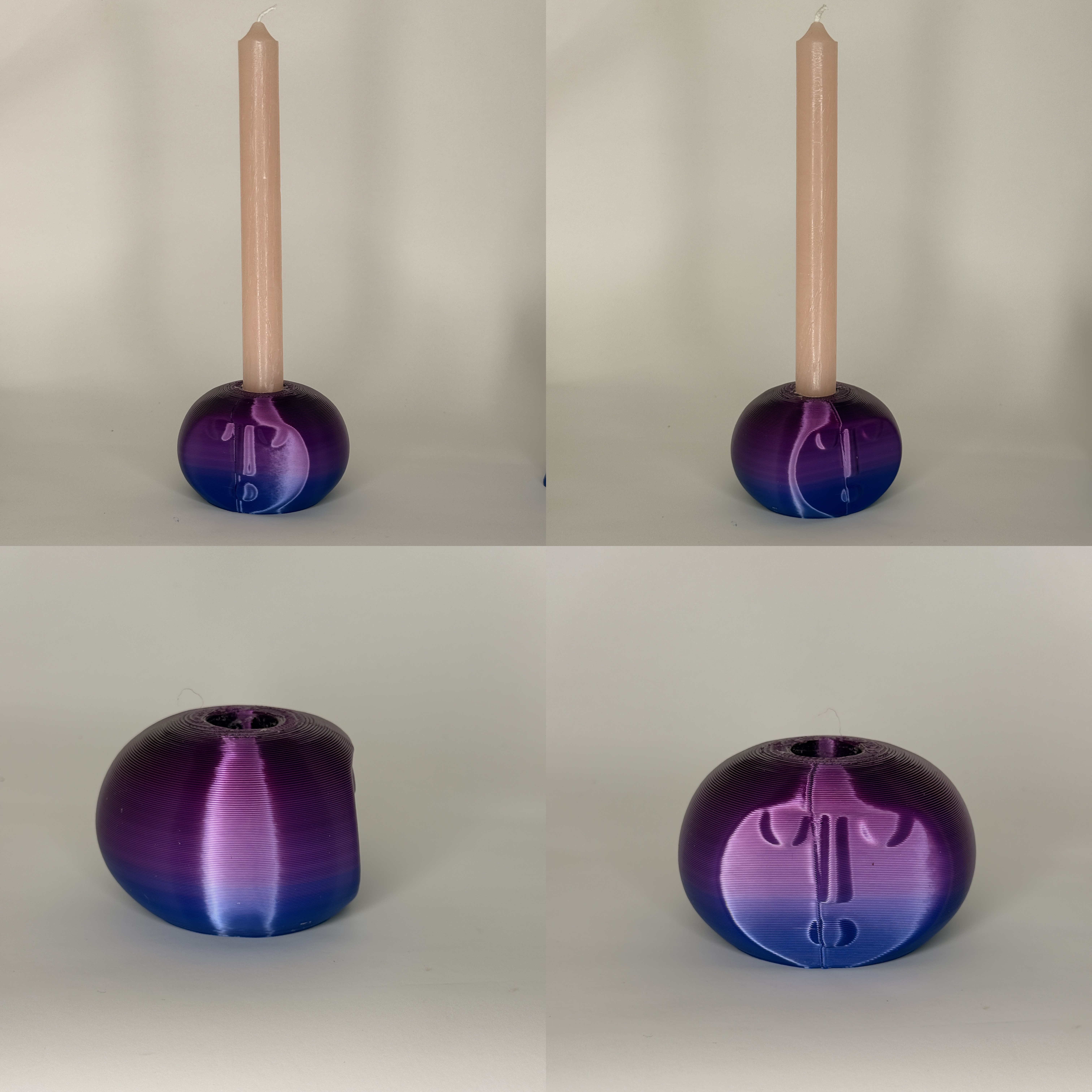 face candle holder