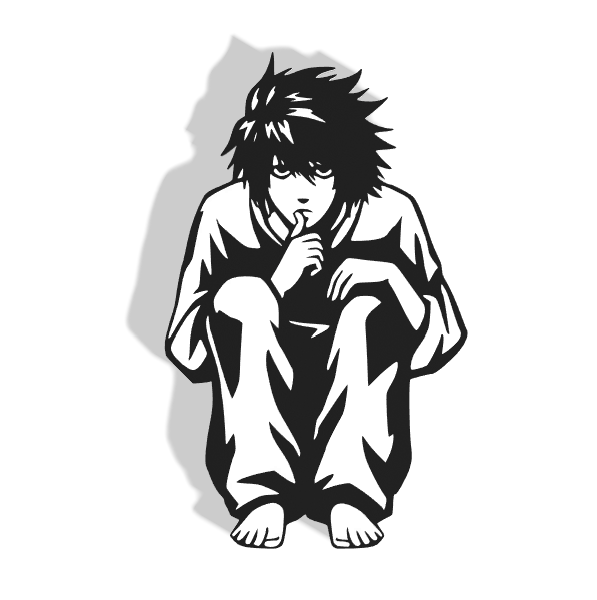 L from Death Note Decor
