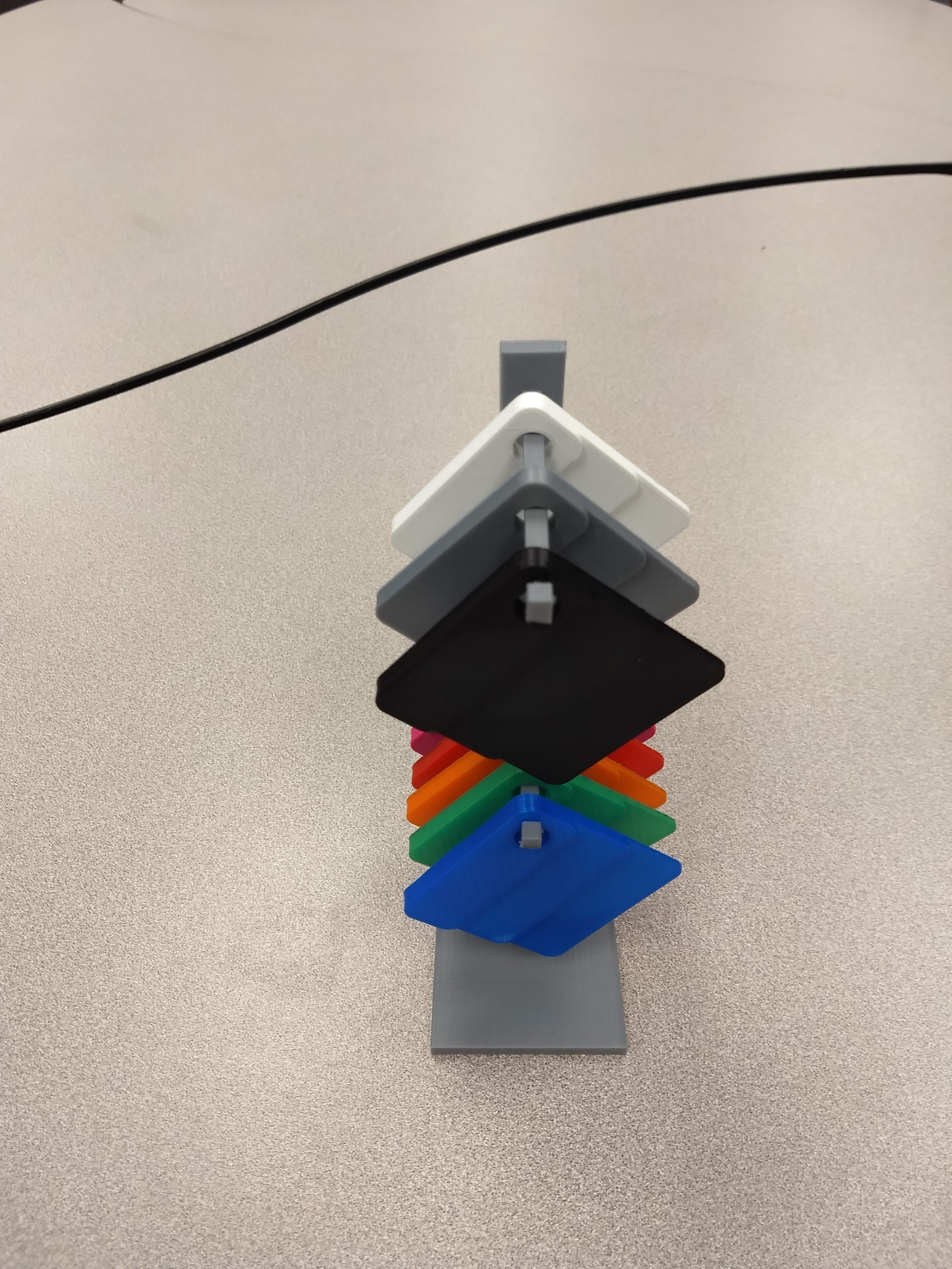 Miniatura 2 do modelo 3D Printer Color Samples and Holder
