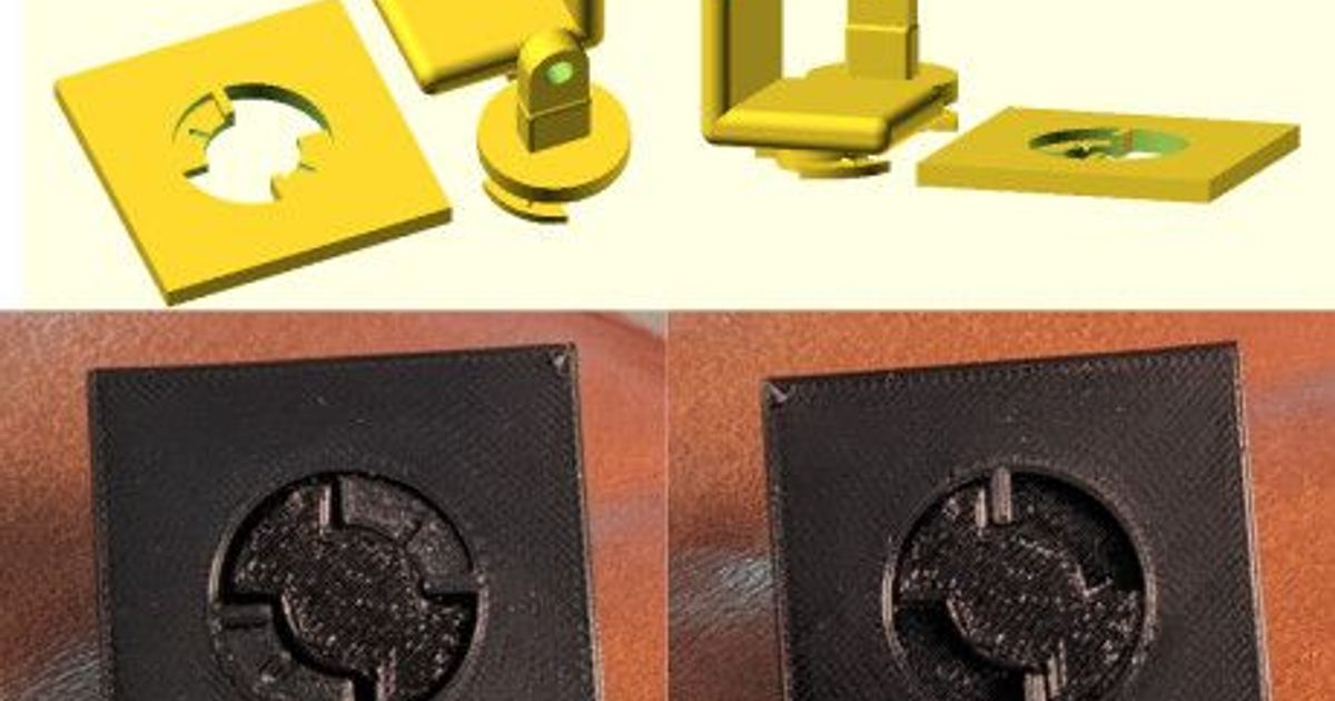 Twist Lock Connector by Steve DeGroof Download free STL model