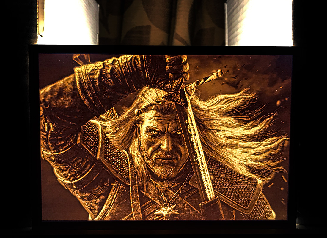 The Witcher 3 – Geralt of Rivia Lithophane