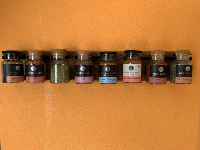 Spice Rack Ankerkraut Wall Bracket for 2 or 3 Glasses