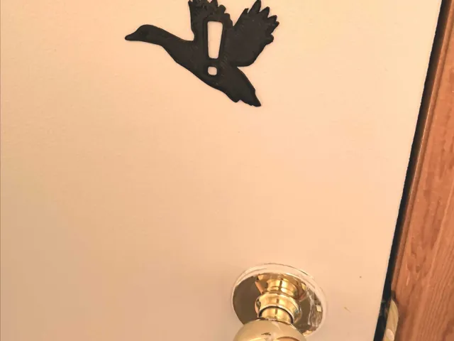 DUCK! sign