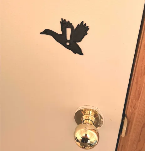 DUCK! sign