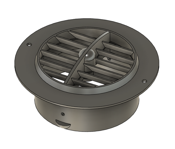 RV Swivel Vent, preview image from the creator on Printables