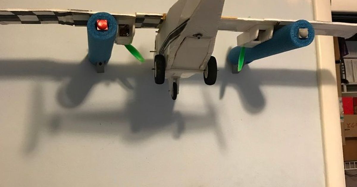 RC Airplane Wall Mount by Download free STL model