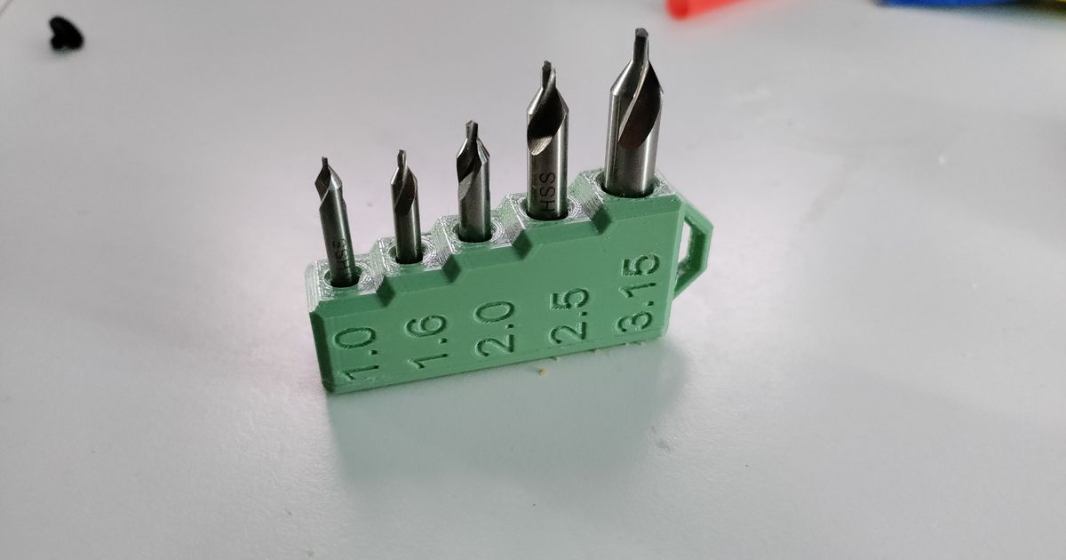 Center Drill holder with by MaxasRena Download free STL