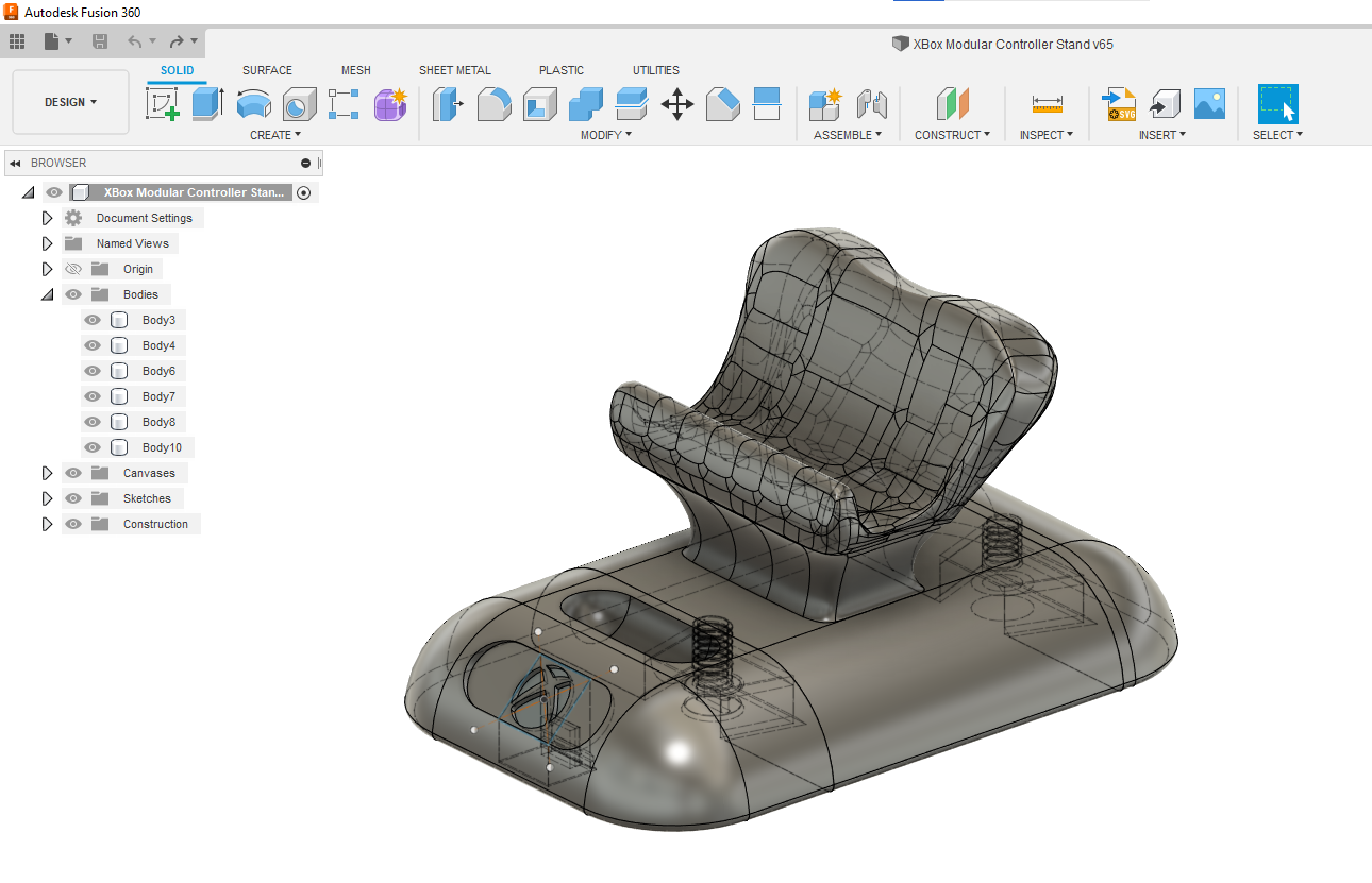 Miniatura 8 do modelo 3D The Controller Couch: a stand for multiple XBox controllers