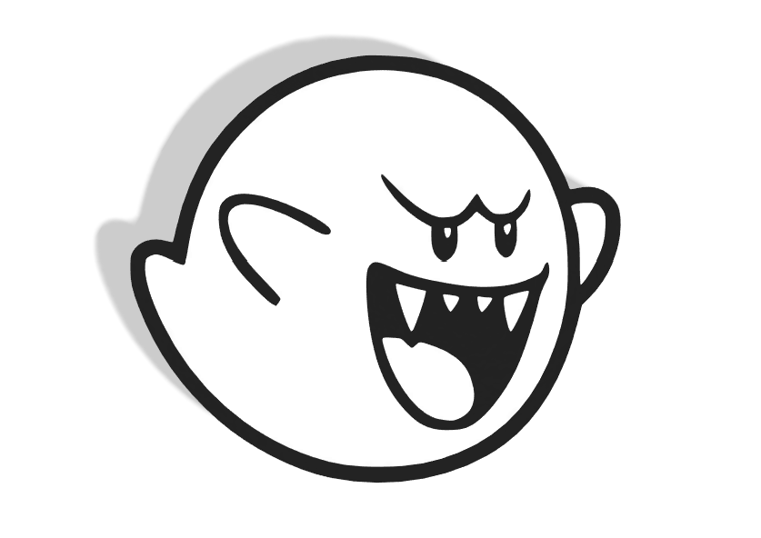 Boo Ghost Super Mario Decor