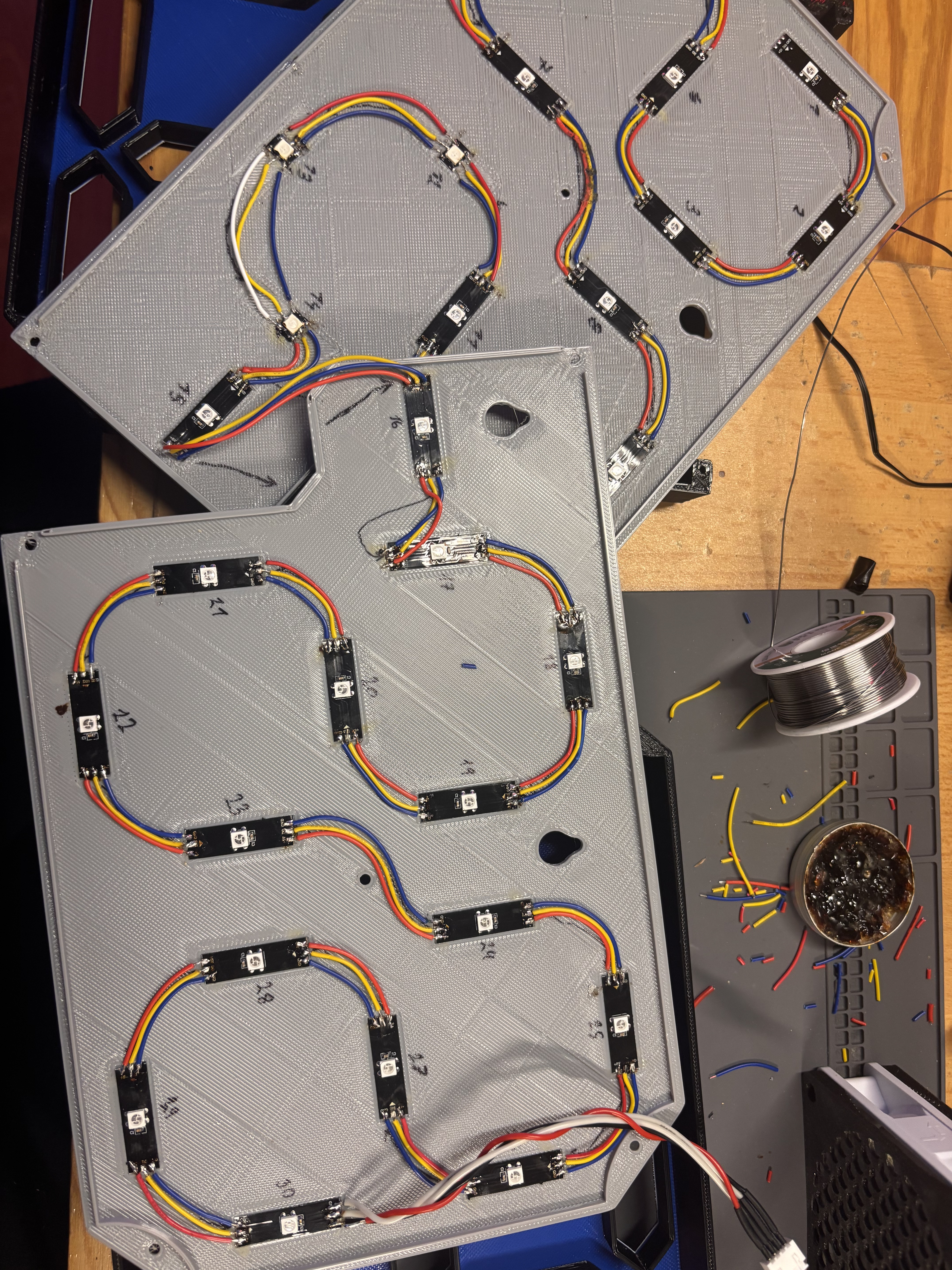 Miniatura 5 do modelo 3D BCLOCK - 7 segment led neopixel clock