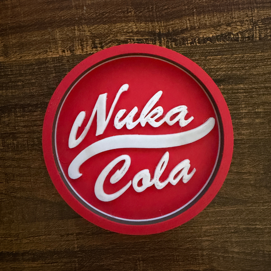 Nuka Cola Coaster - Fallout Inspired Drink Coaster 3D model