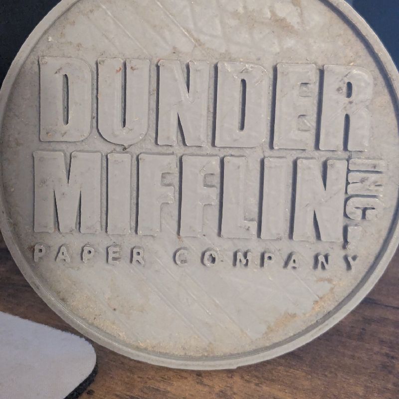 Dunder Mifflin Coaster by DZRJ | Download free STL model | Printables.com for Dunder Mifflin Name Tag Printable Free