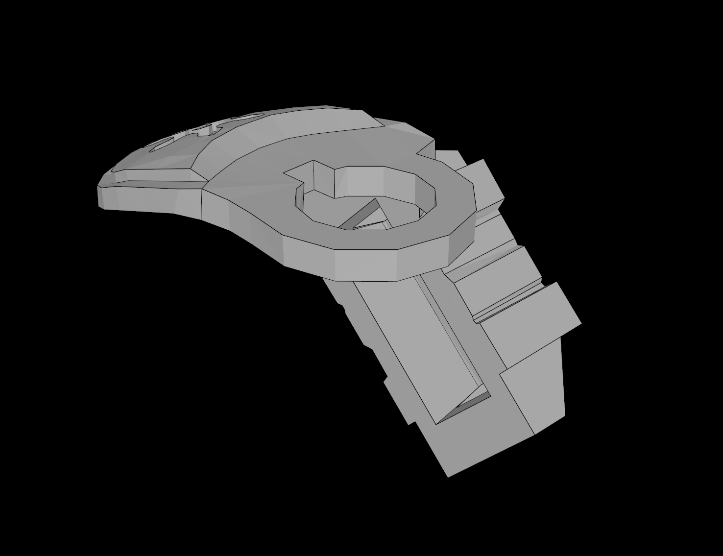 Lego Compatible (41162.dat) Minifig Armor Shoulder Pad with Debossed Shuriken Throwing Star and Scabbard for 1 Katana