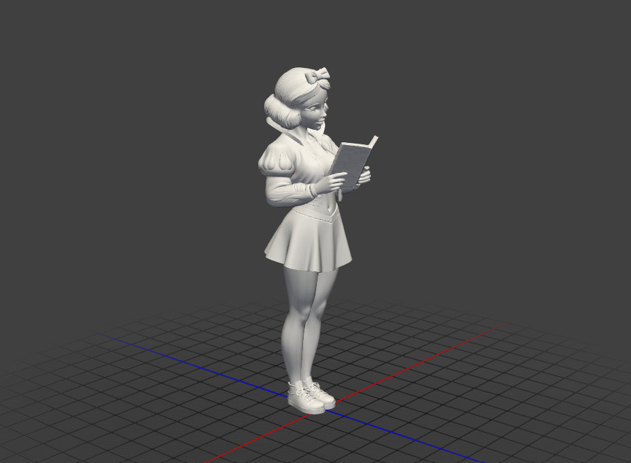 Miniatura 4 do modelo 3D snow white
