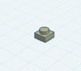 1 by 1 LEGO brick