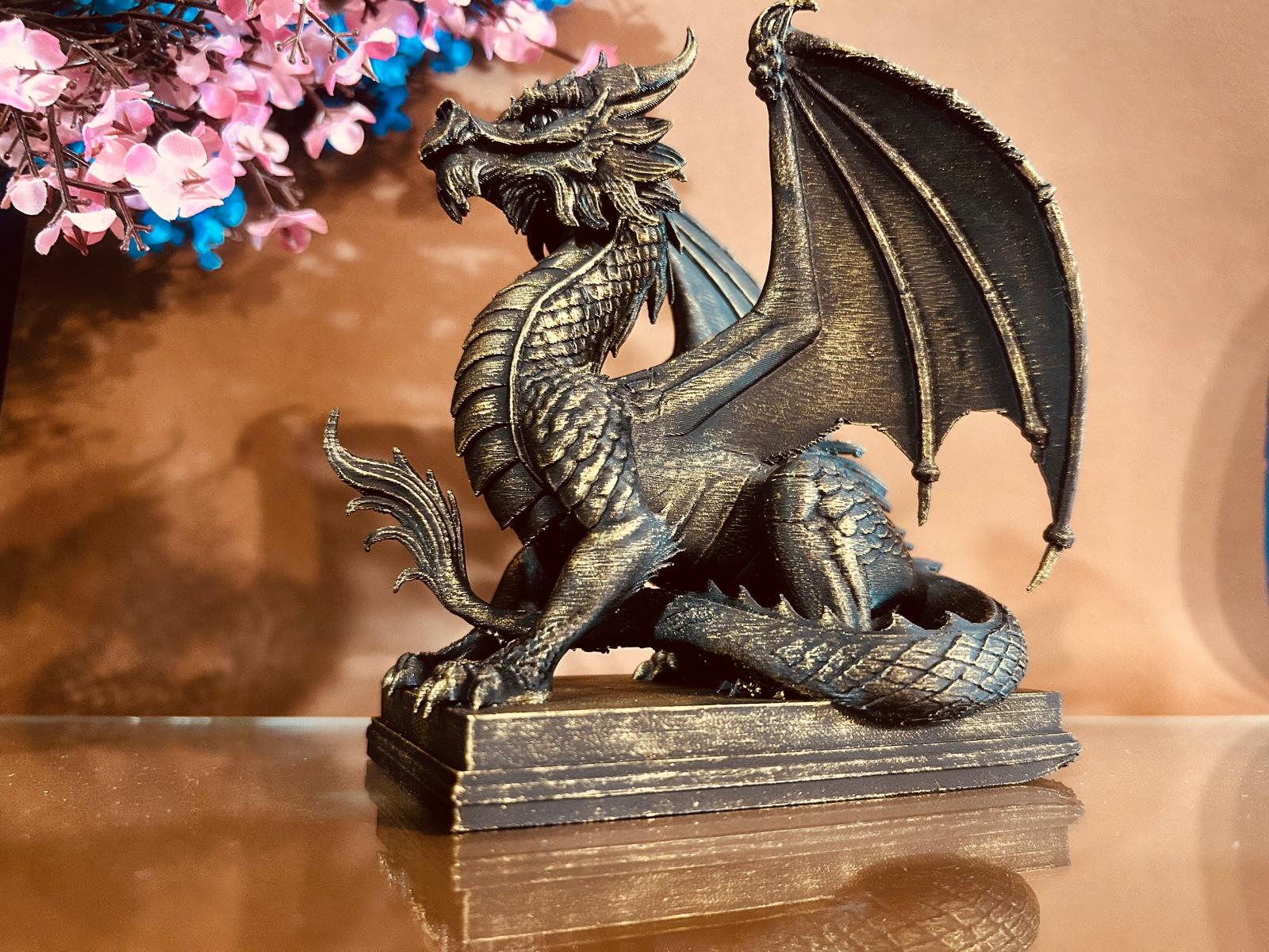 Miniatura 2 do modelo 3D Dragon statue