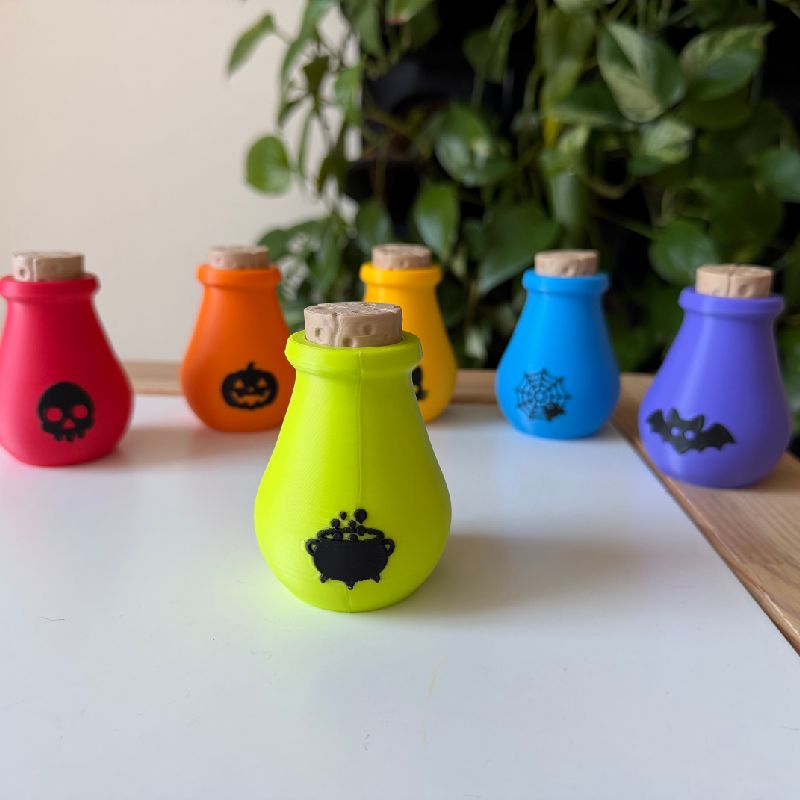 Halloween Potion Bottles by Real_Prints | Download free STL model ...