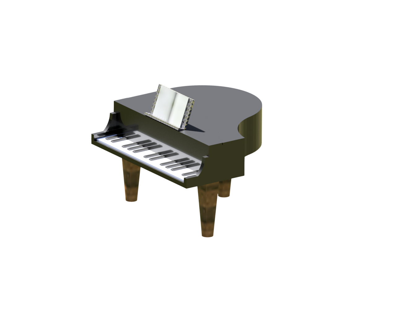 PIANO MODEL with custom SHEETS - (Birthday) CASE