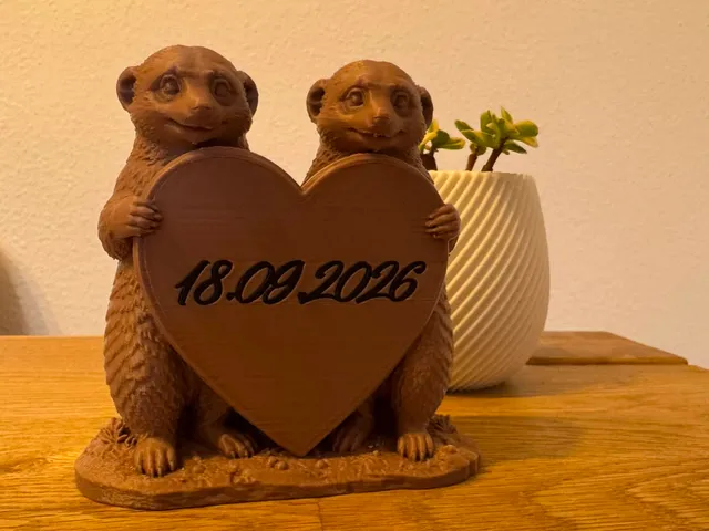 Erdmännchen mit Herz