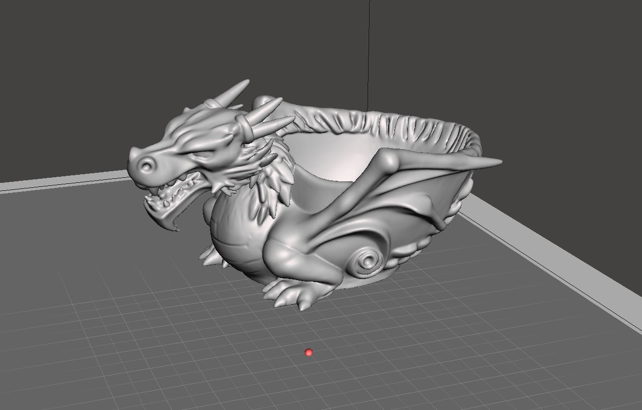 Miniatura 2 do modelo 3D Dragon bowl