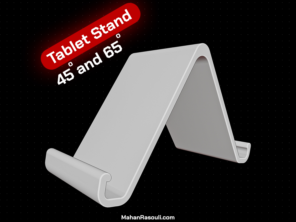 2-in-1 Vertical Tablet Stand (45° & 65° Angles)