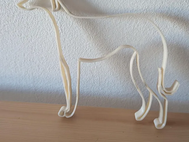 Outlined Borzoi