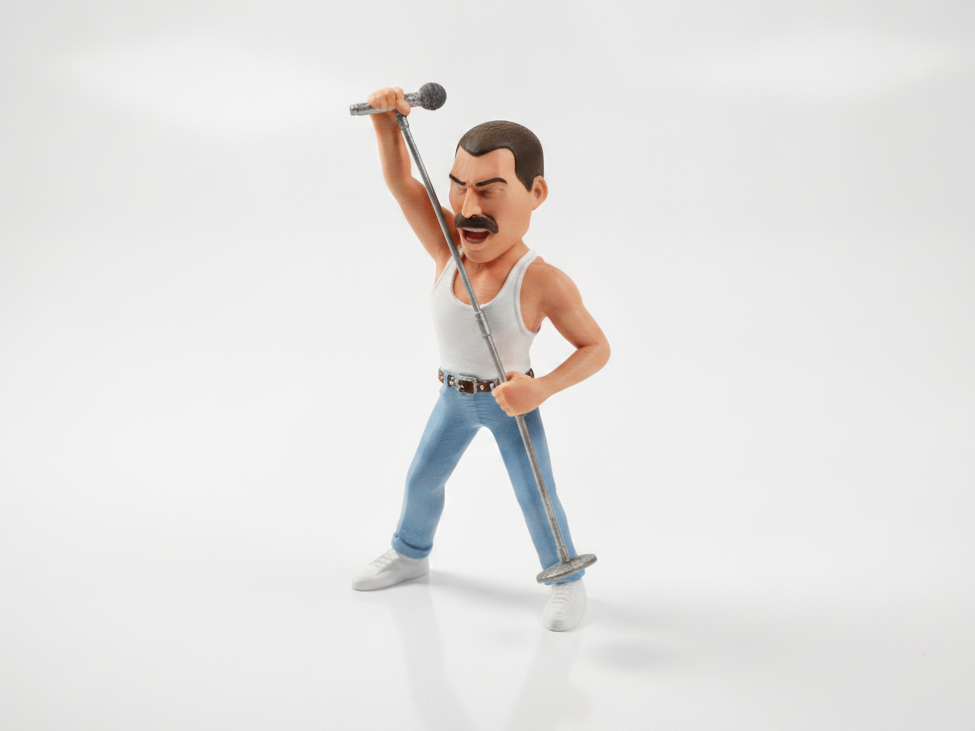 Freddie Mercury Figurine Musician 3D Printable