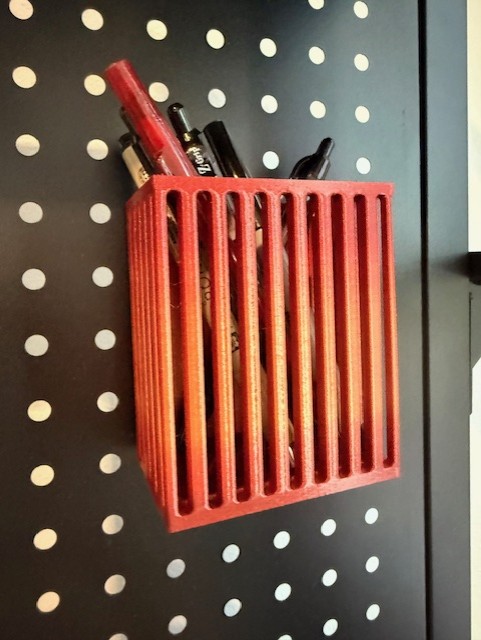 Architectural Fluted Pegboard Tools Holder