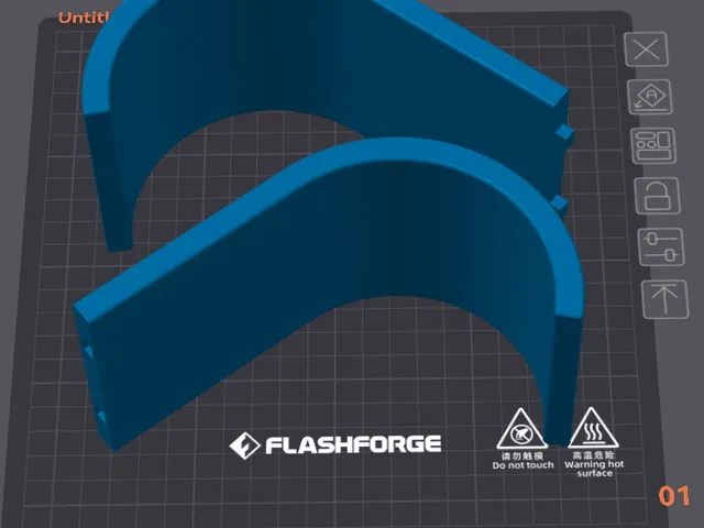 Curved toilet roll holder