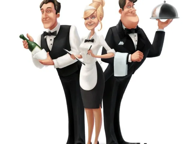 Cheerful waiters