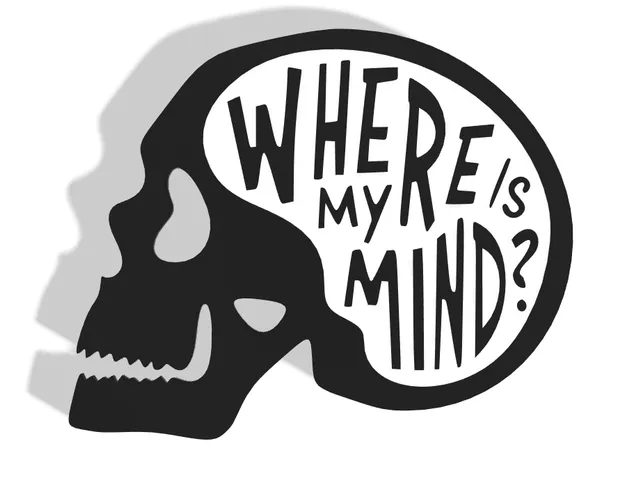 Where Is My Mind Skull Decor