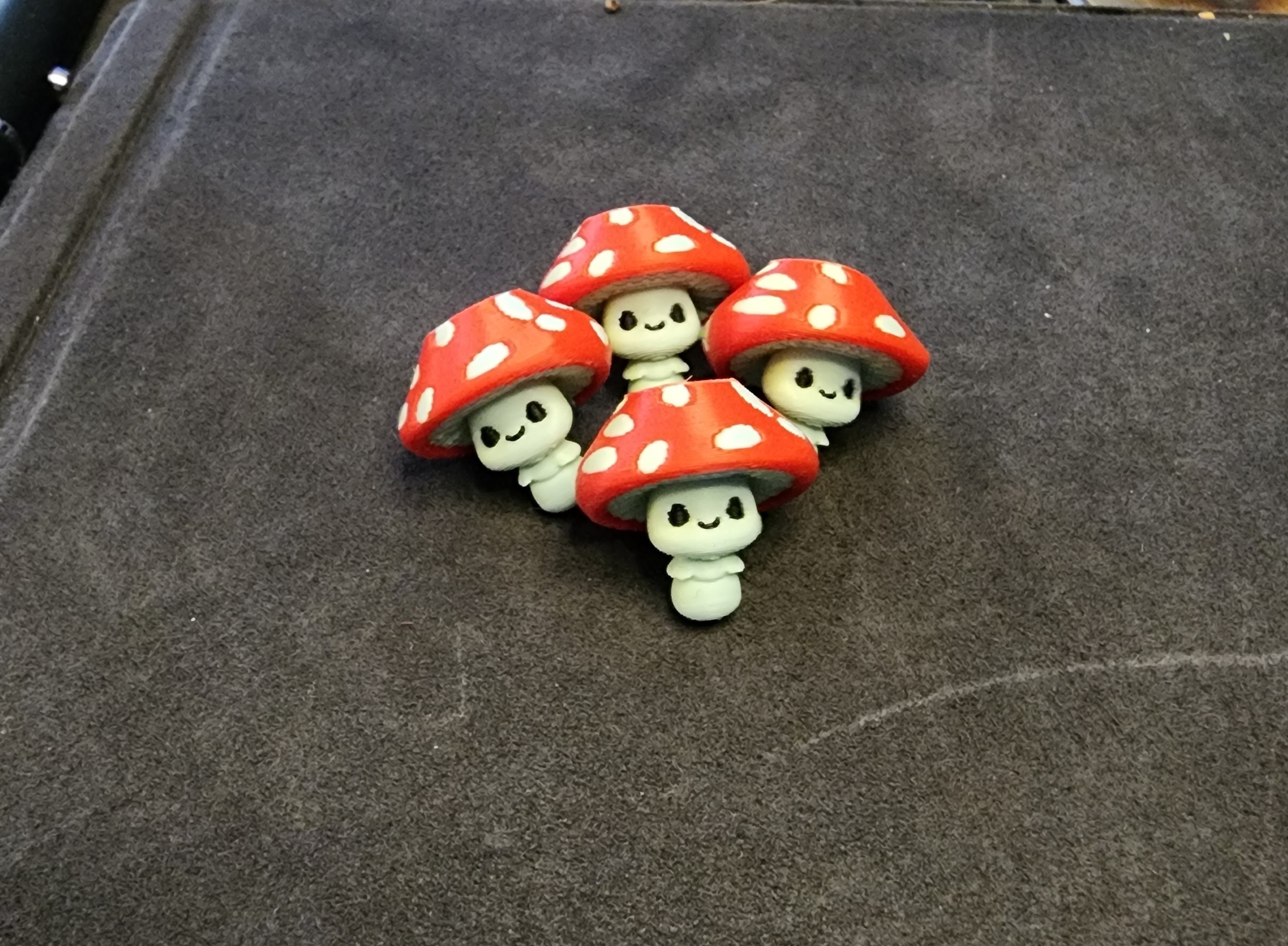 Chibi Amanita Drawstring Bead