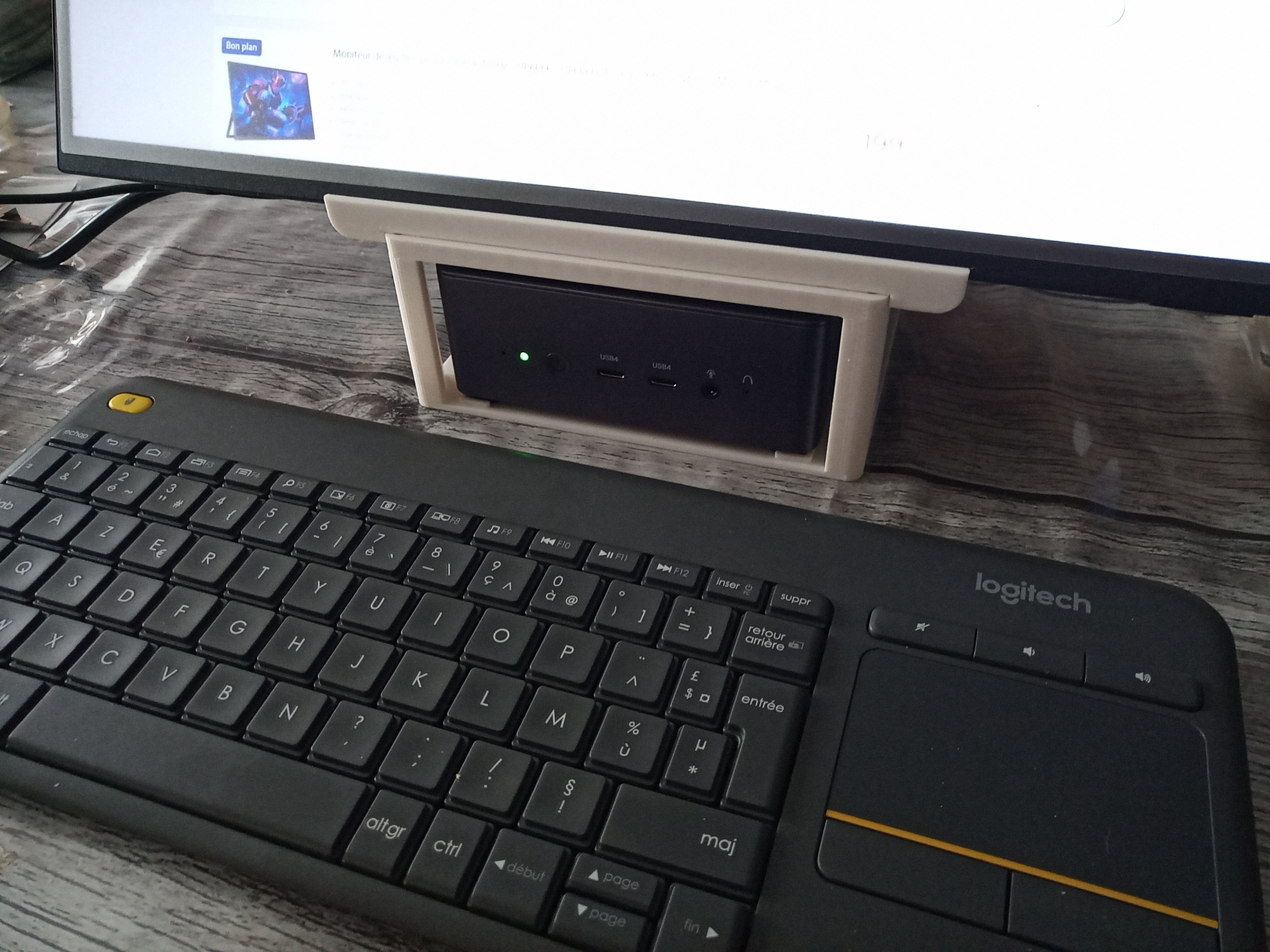 Station ecran portable et mini tour PC