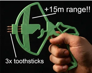 tripple toothpic crossbow shotgun (+15m range )