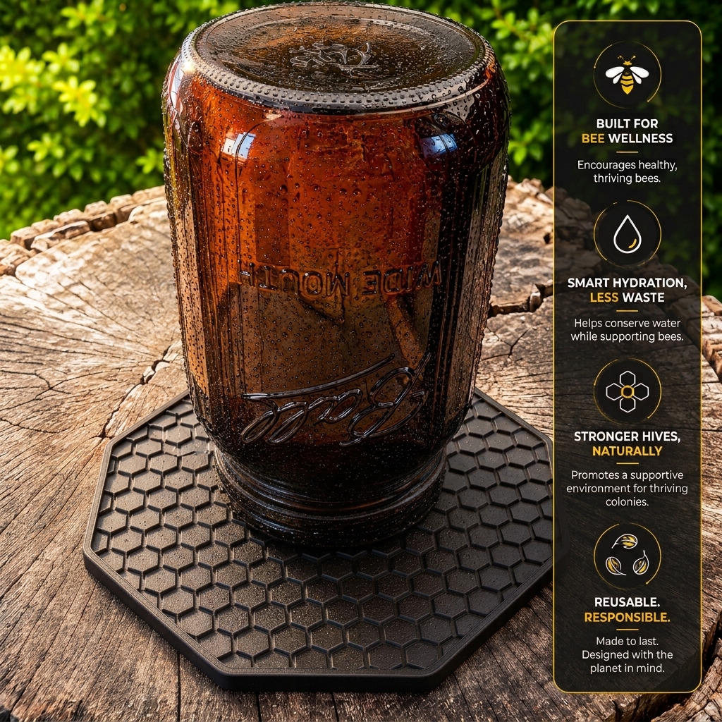 bee watering tray (wide mouth mason jar)